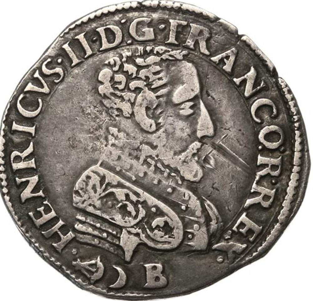 monnaies europe medievale a france royales henri ii teston tete nue 1557 k