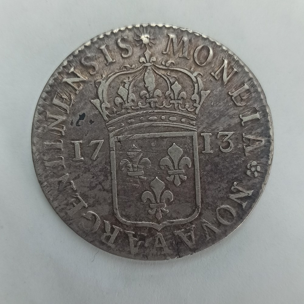 Louis XIV 44 sols Strasbourg 1713A monnaies europe medievale france royales louis xiv 44 sols strasbourg 1713a