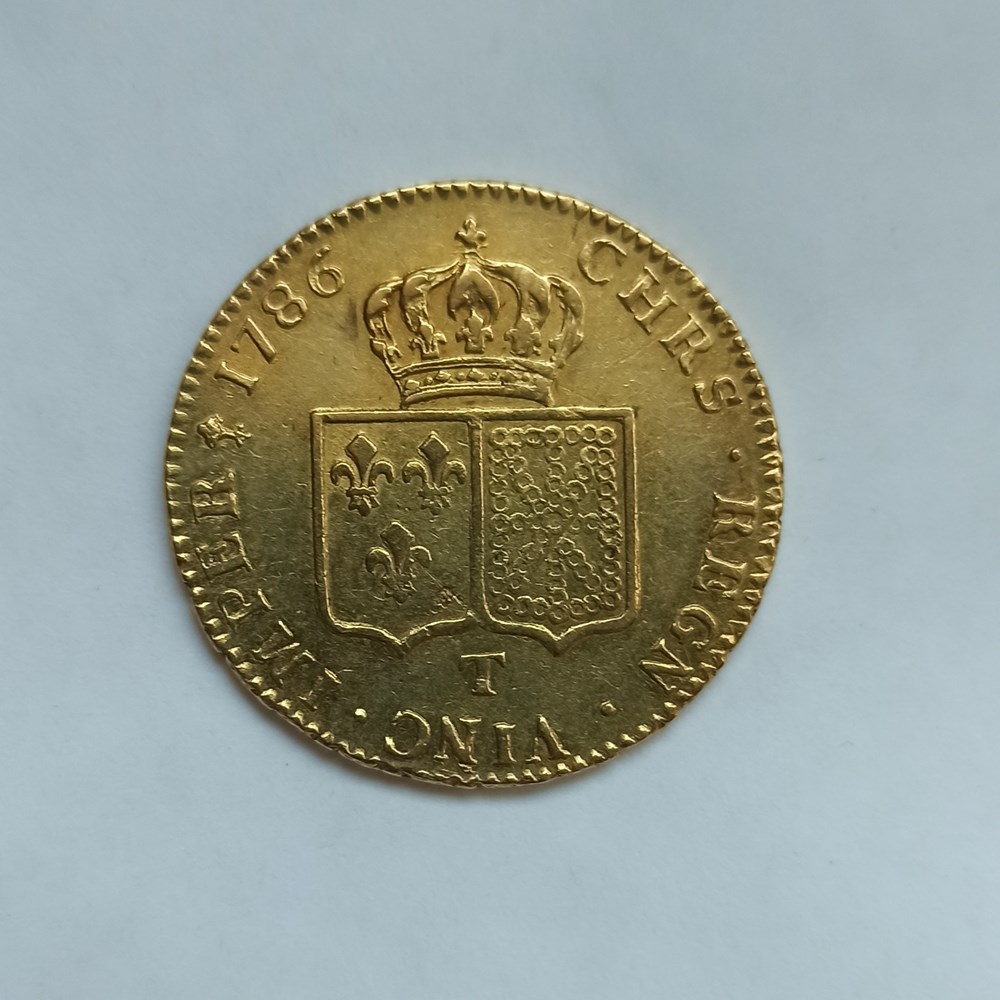 monnaies europe medievale a france royales louis xvi double louis or 1786t