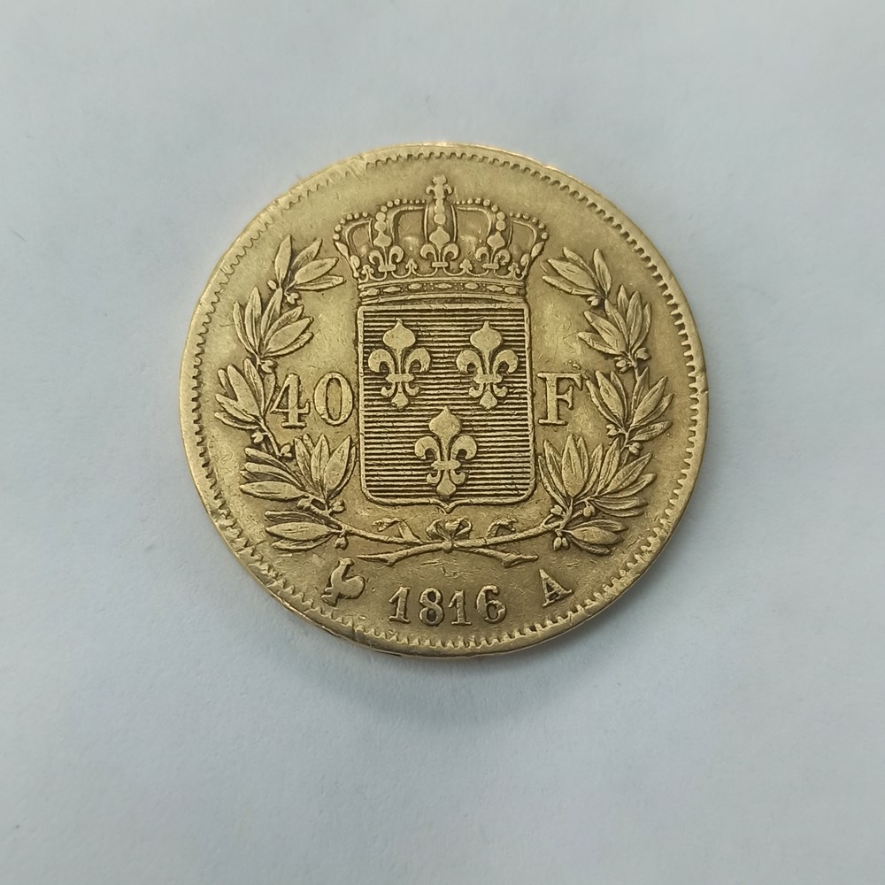 40F Louis XVIII 1816A monnaies monde france 40f louis xviii 1816a