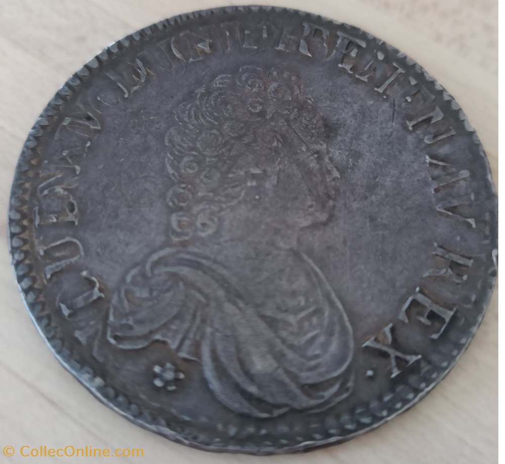 monnaies europe medievale france royales louis xv ecu vertugadin 1716w
