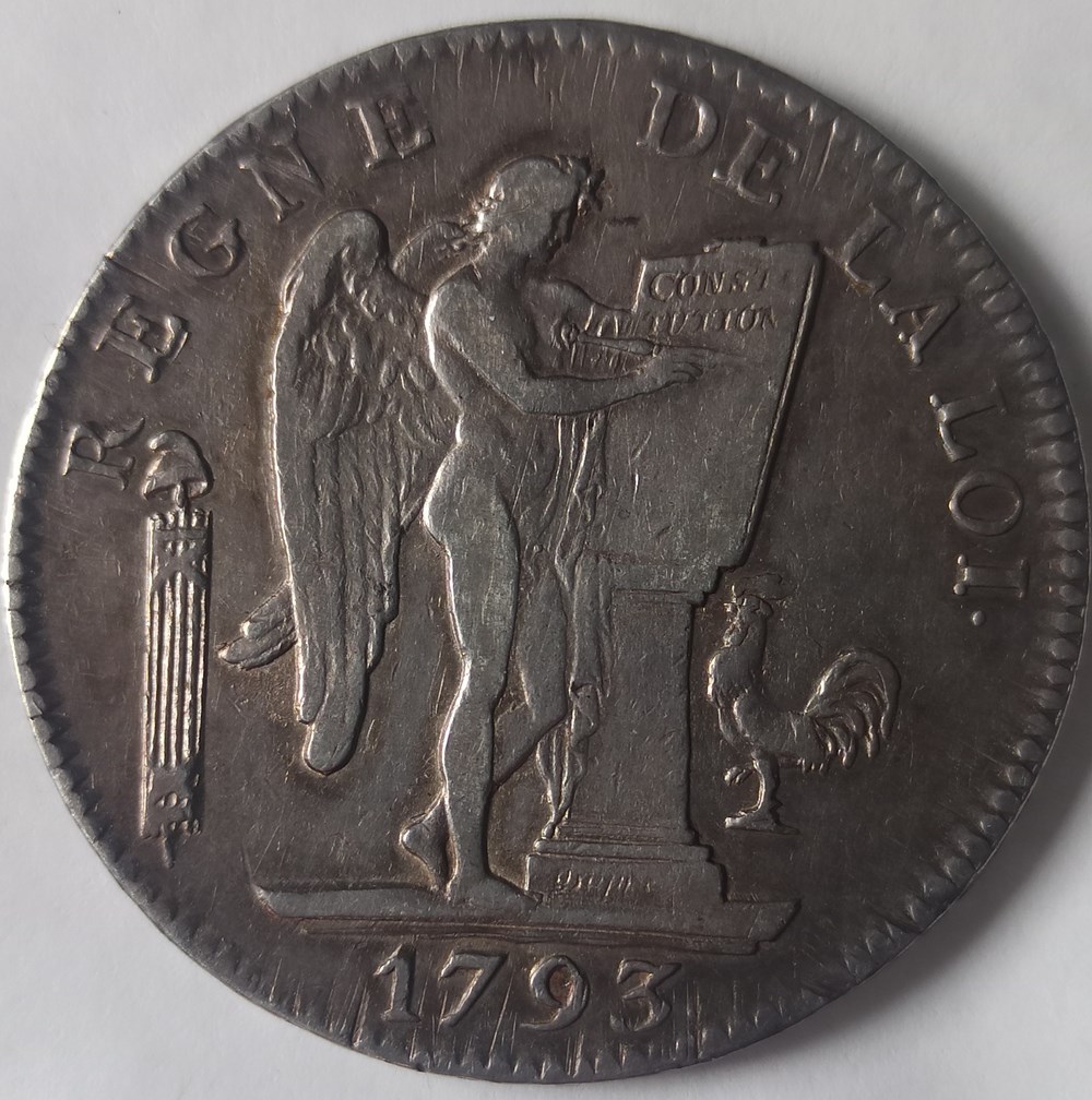 Louis XVI Ecu 6 livres 1793A monnaies monde france louis xvi ecu 6 livres 1793a
