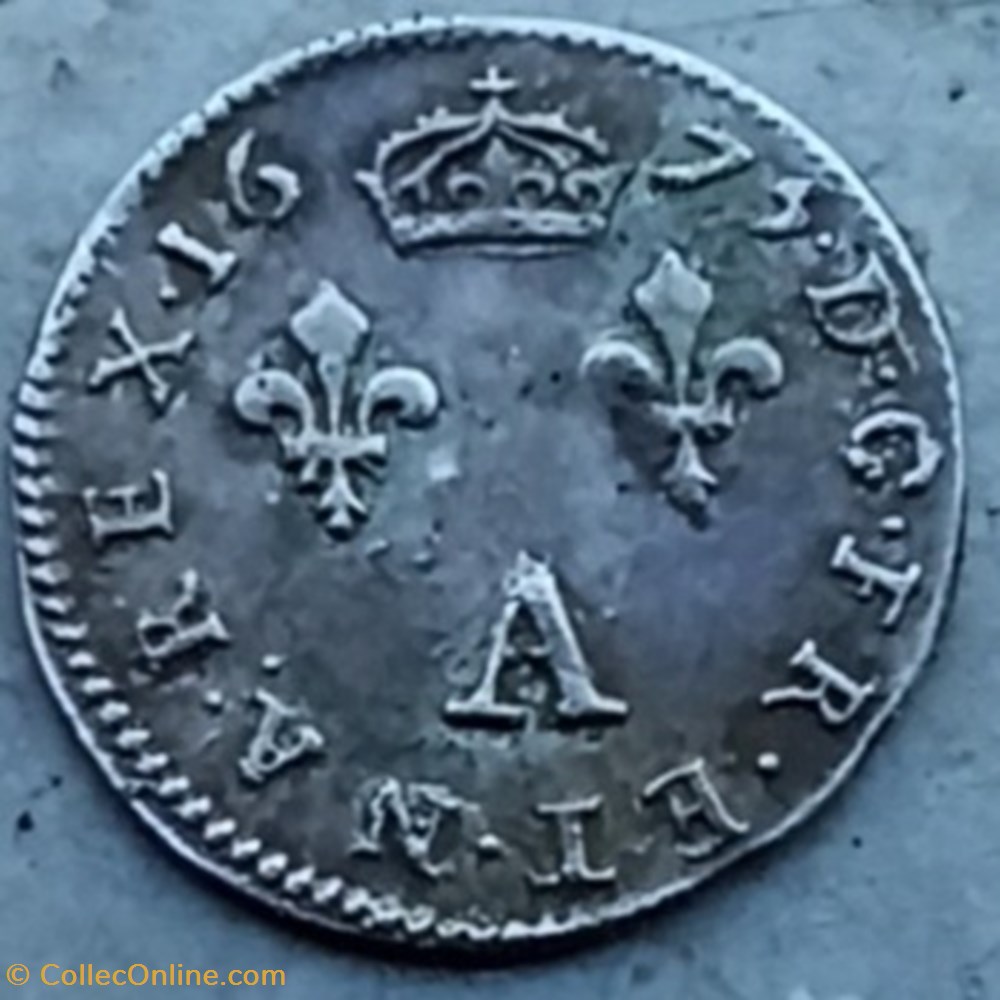 Louis XIV 2 sols Traitant monnaies europe medievale france royales louis xiv 2 sols traitant