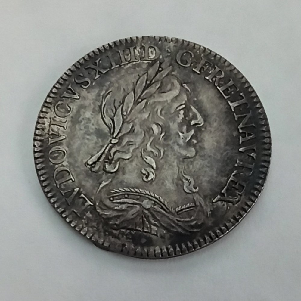 monnaies europe medievale france feodales louis xiii 1 4 ecu 2eme poincon warin