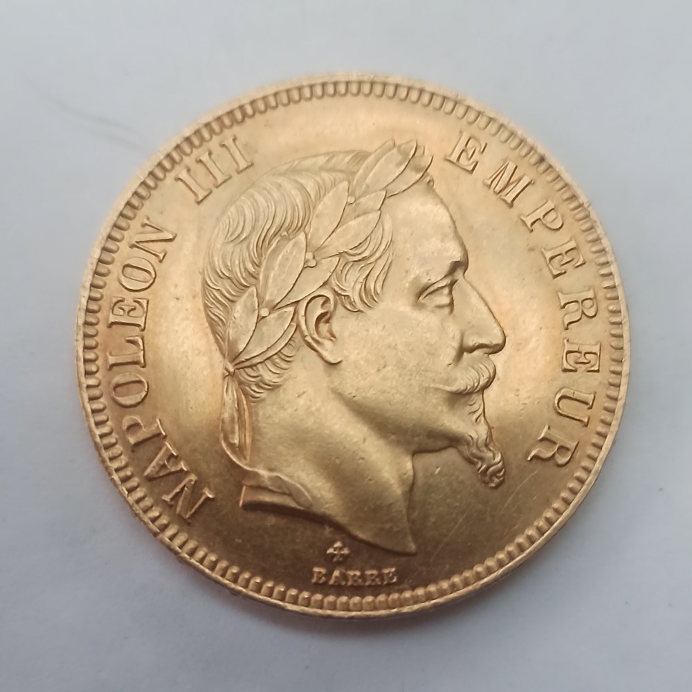 100F Napoléon III tête laurée 1862BB monnaies monde france 100f napoleon iii tete lauree 1862bb