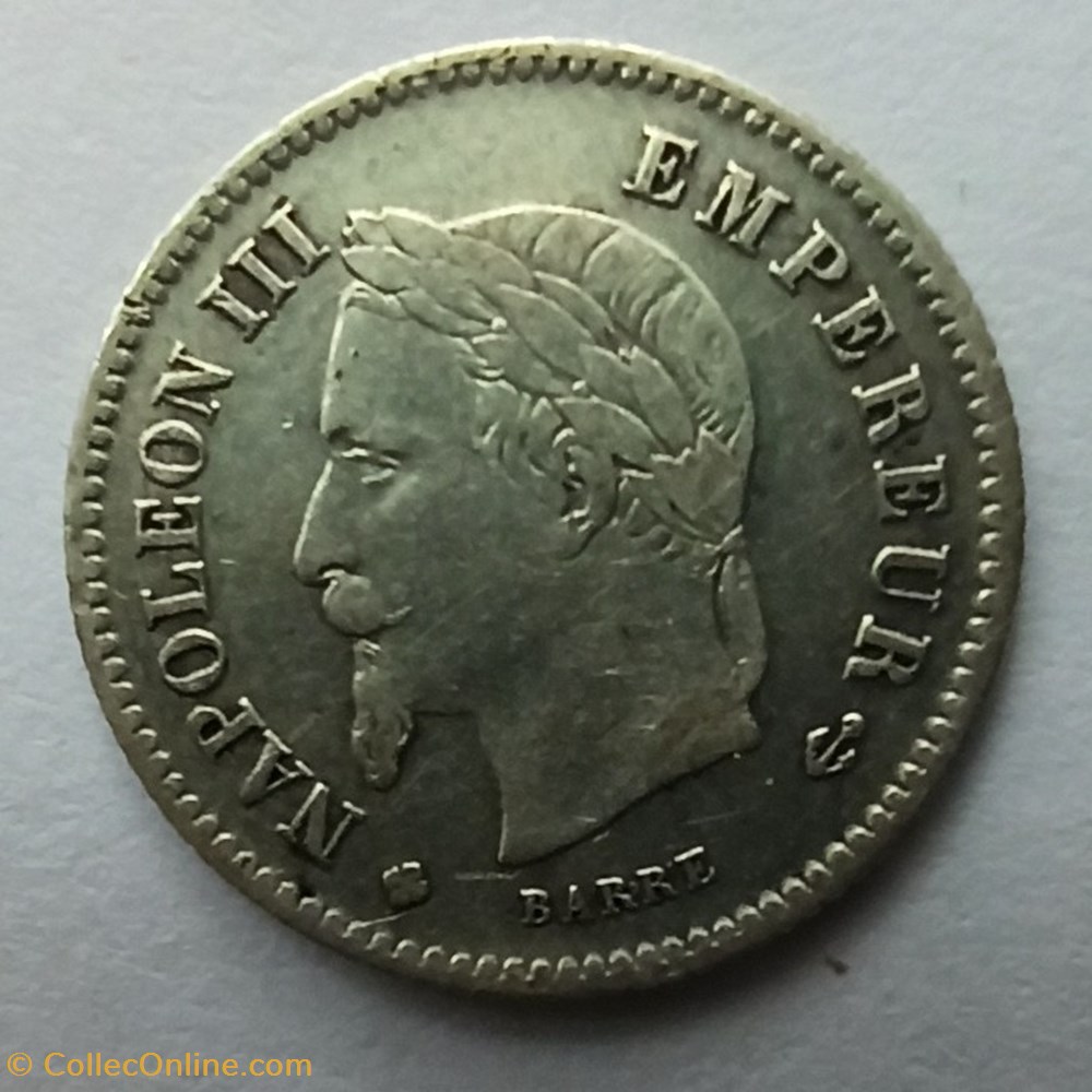 20c Napoléon III 1867BB monnaies monde france 20c napoleon iii 1867bb