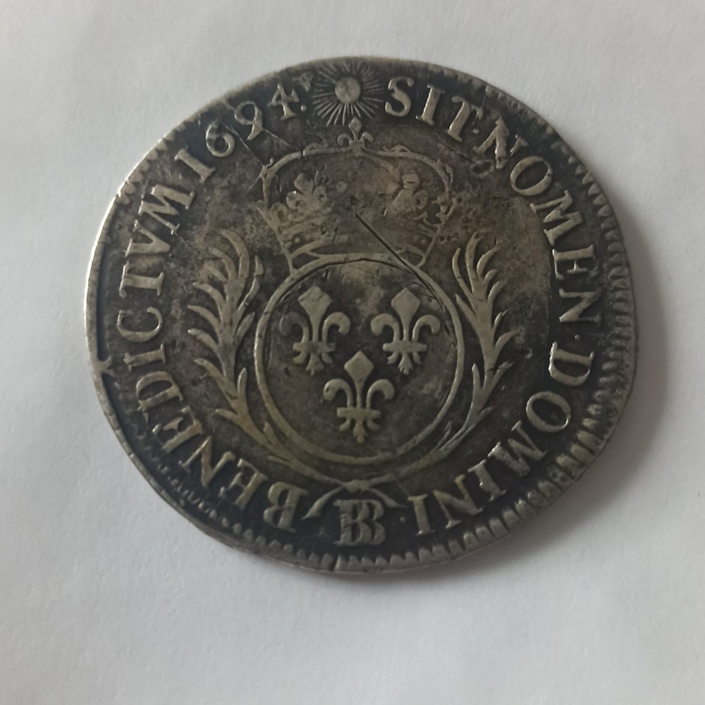louis XIV 34 sols Strasbourg monnaies europe medievale france royales louis xiv 34 sols strasbourg