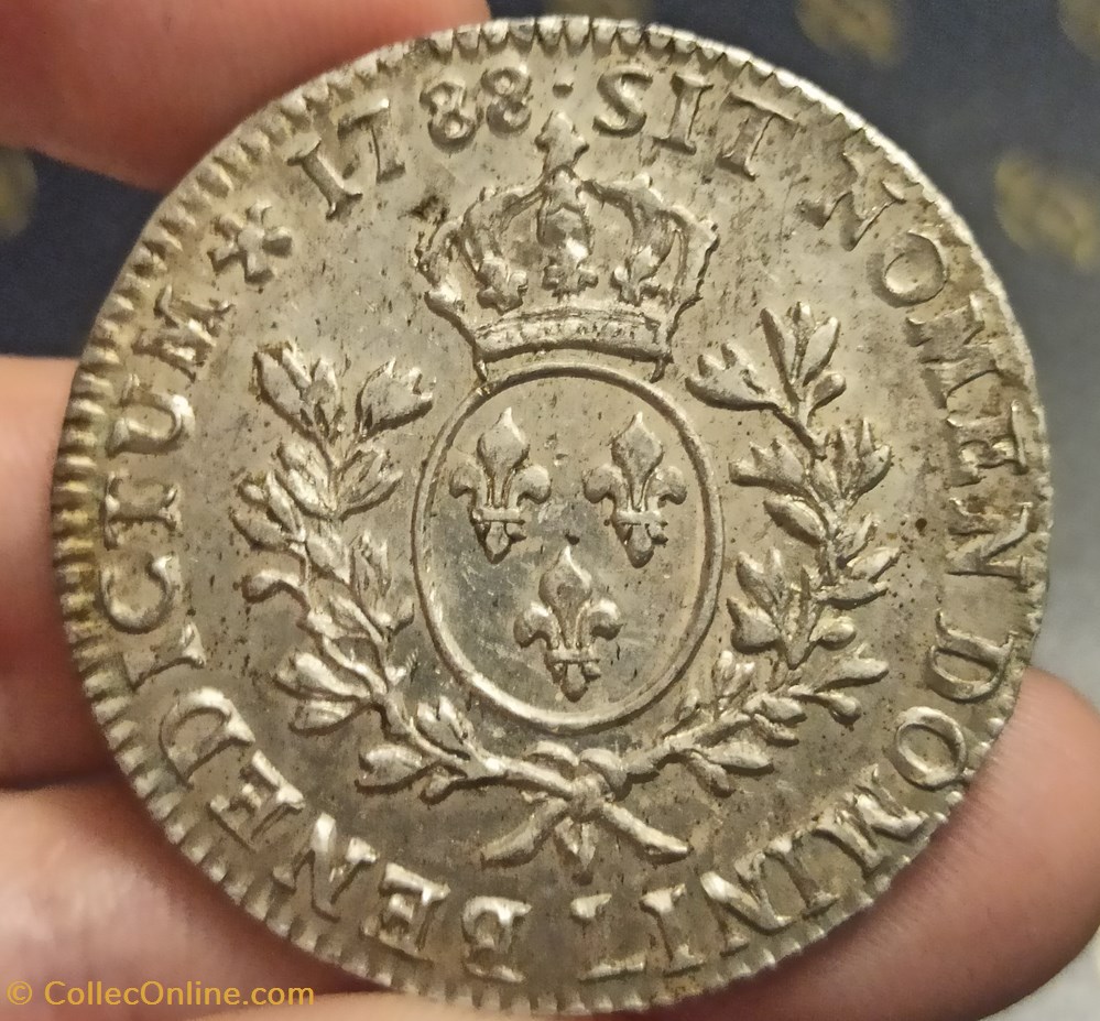 monnaies europe medievale france royales louis xvi branches olivier 1788l