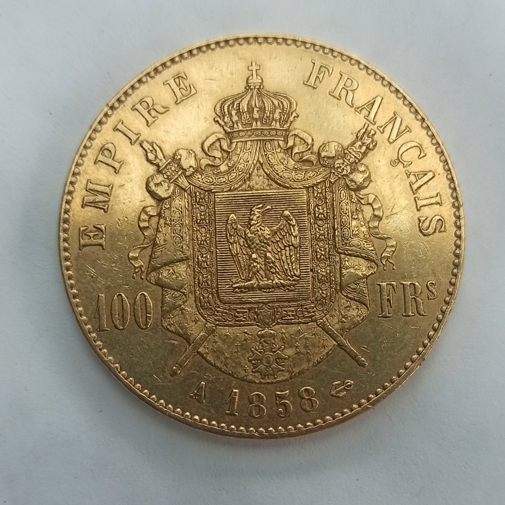100 Francs Napoléon III 1858 A monnaies monde france 100 francs napoleon iii 1858 a