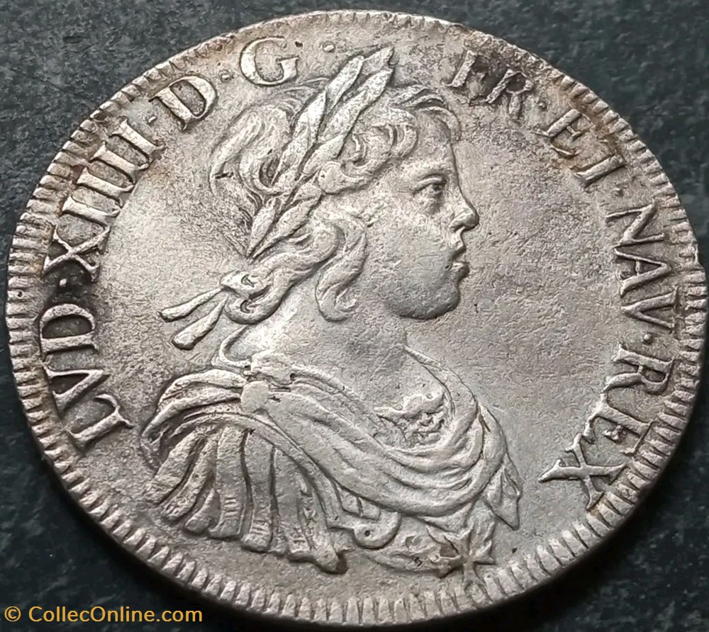 Louis XIV Ecu mèche courte 1644A monnaies paranumismatique jetons poids monetaires louis xiv ecu meche courte 1644a