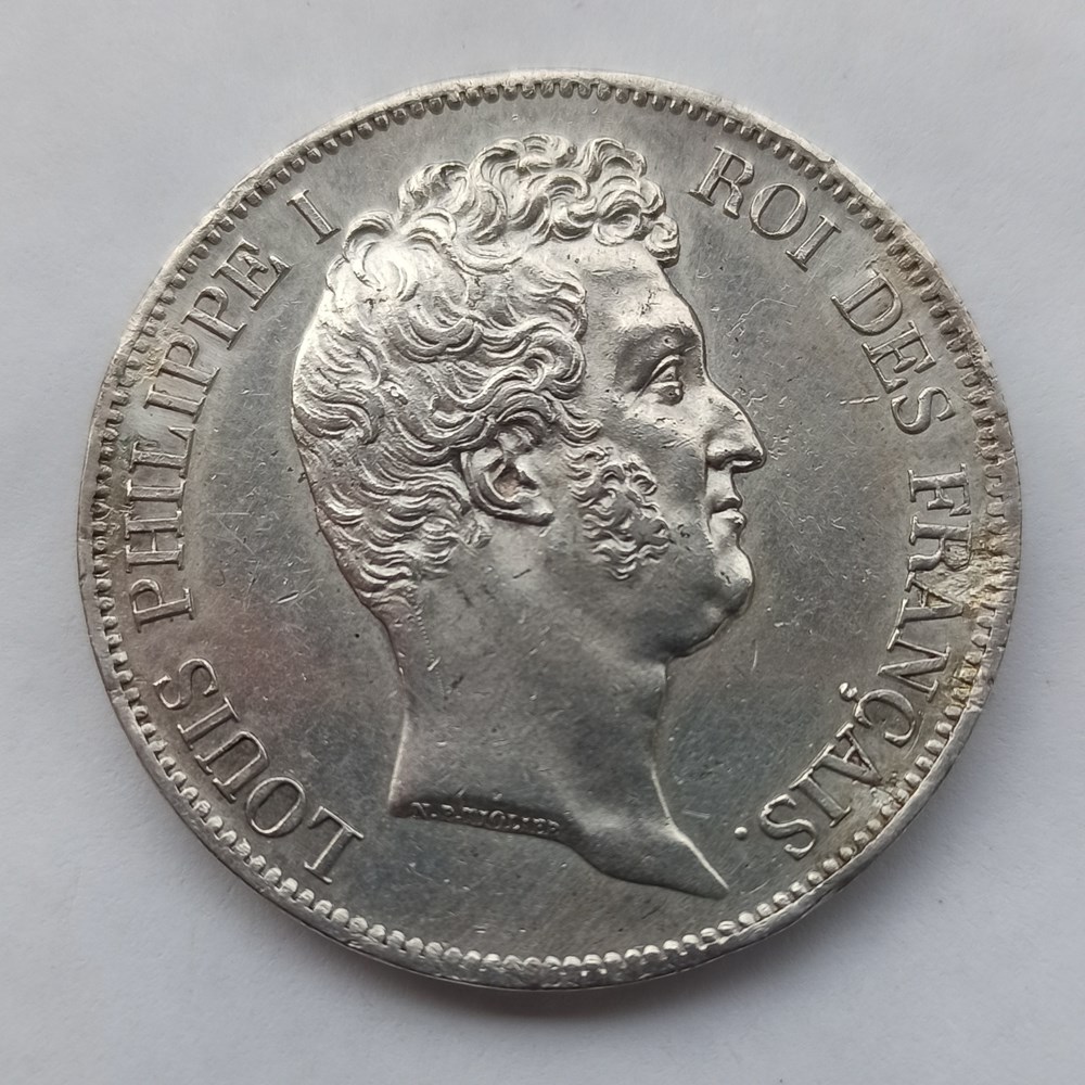 monnaies monde france 5 francs louis philippe 1831d