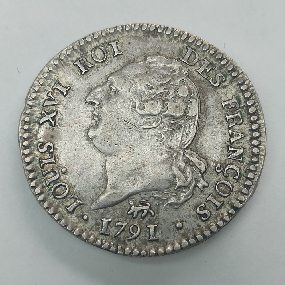 monnaies europe medievale france royales louis xvi 15 sols au genie 1791a