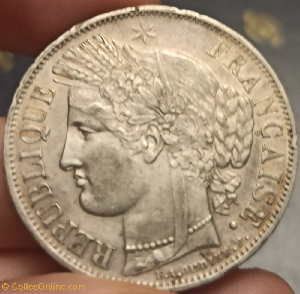 5 Francs Ceres 1849A monnaies monde france 5 francs ceres 1849a