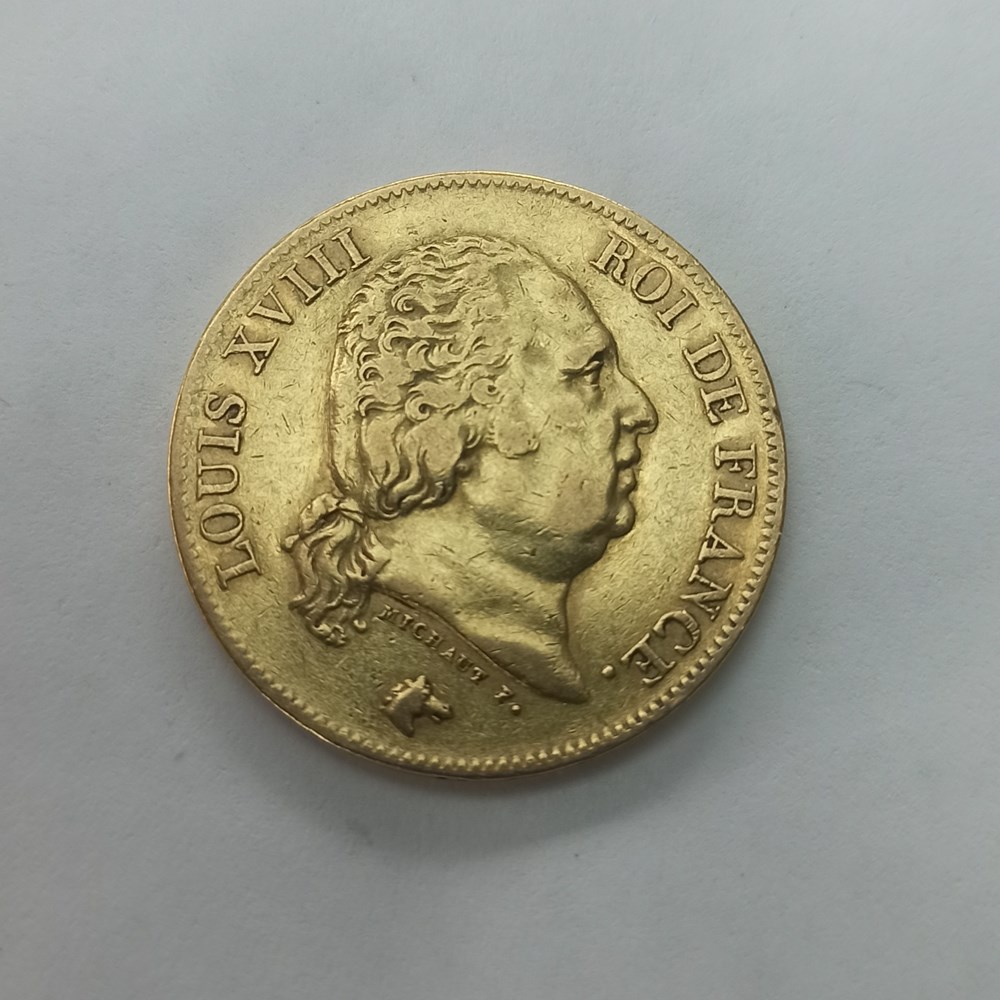 40F Louis XVIII 1816A monnaies monde france 40f louis xviii 1816a
