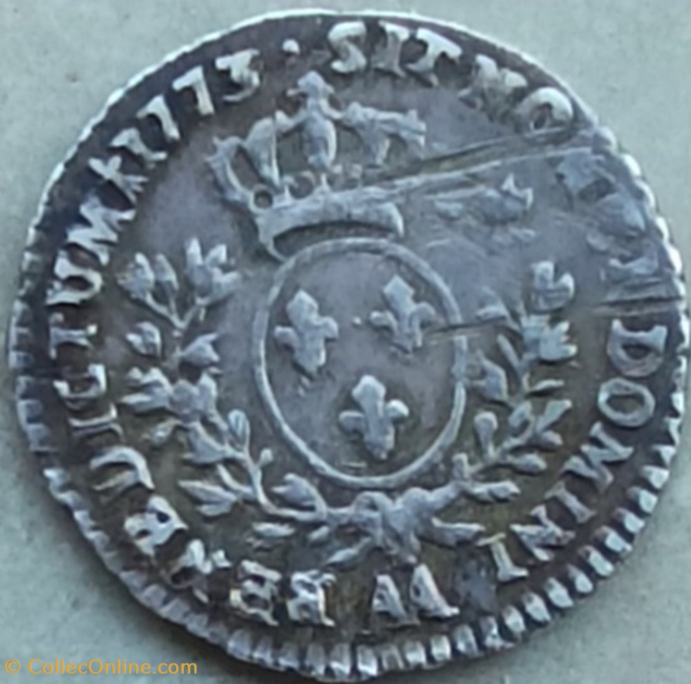 Louis XV 1/10 Ecu Vieille tête 1773AA monnaies europe medievale france royales louis xv 1 10 ecu vieille tete 1773aa