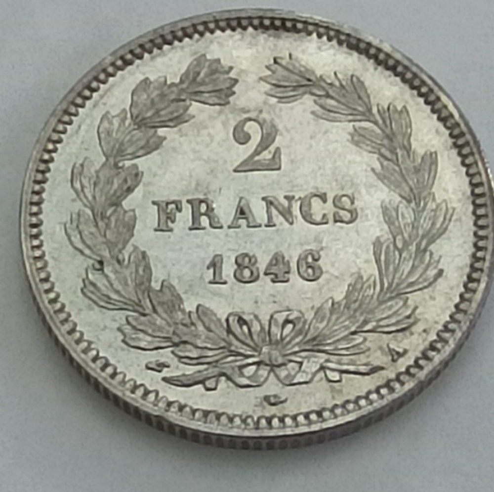 2 Francs Louis Philippe 1846A monnaies monde france 2 francs louis philippe 1846a