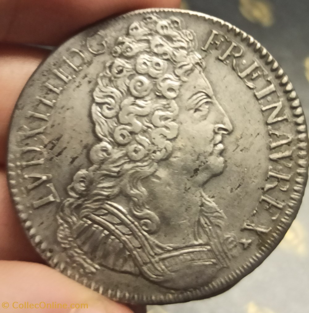Louis XIV Ecu 3 couronnes 1709A monnaies europe medievale france royales louis xiv ecu 3 couronnes 1709a