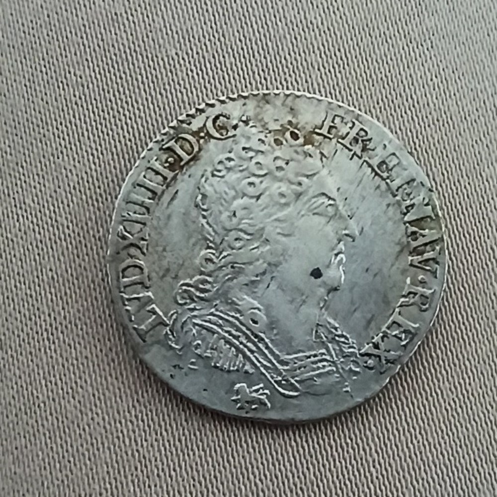 Louis XIV 1/10 écu 3 couronnes 1714T monnaies europe medievale a france royales louis xiv 1 10 ecu 3 couronnes 1714t