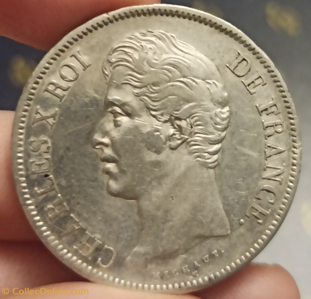 5 Francs Charles X 1830A monnaies monde france 5 francs charles x 1830a