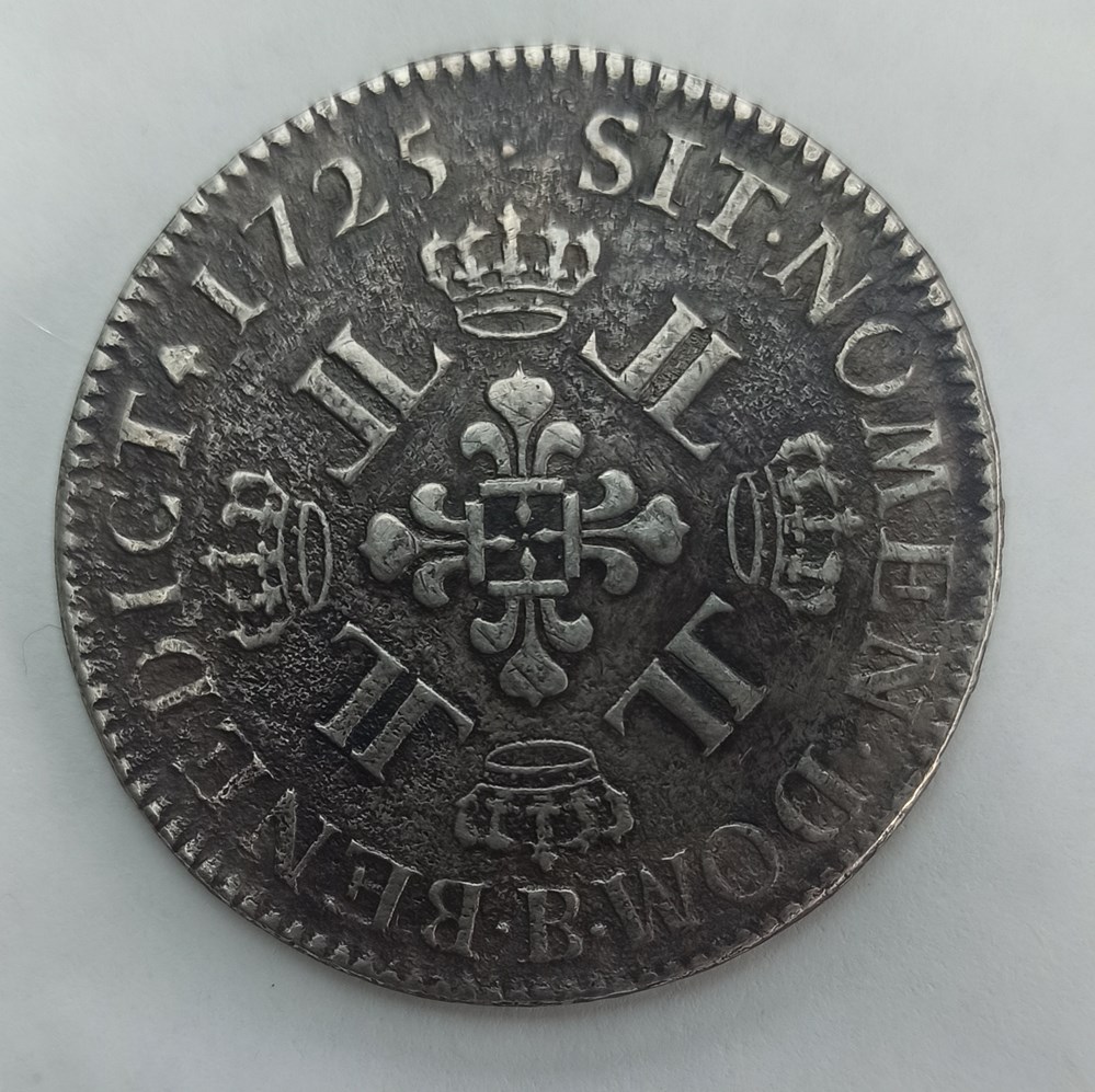 monnaies europe medievale a france royales louis xv ecu 8 l 1725 b