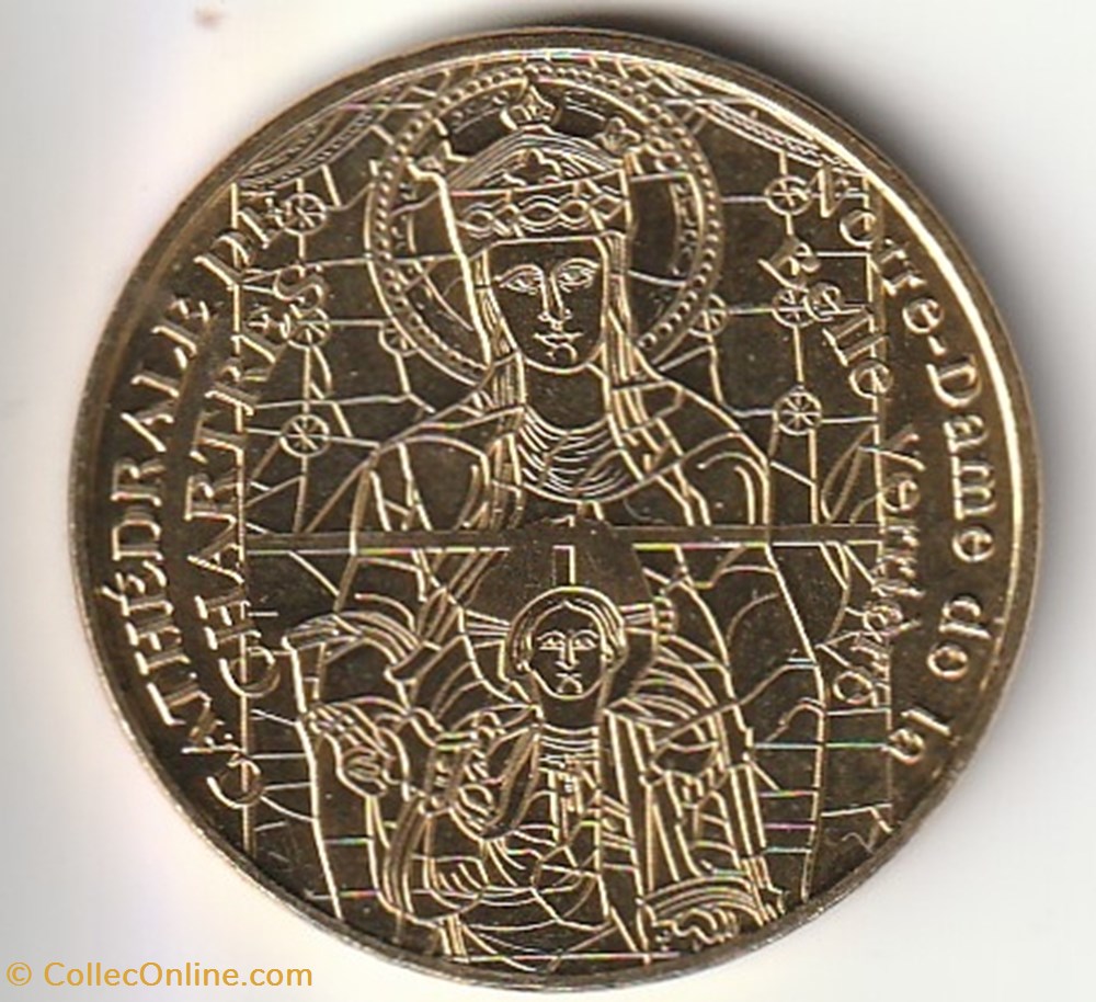 monnaie jeton mereaux cathedrale de chartres notre dame de la belle verriere