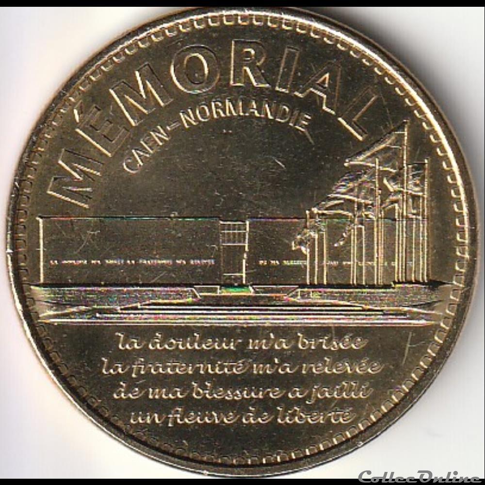 monnaie jeton mereaux france memorial caen normandie