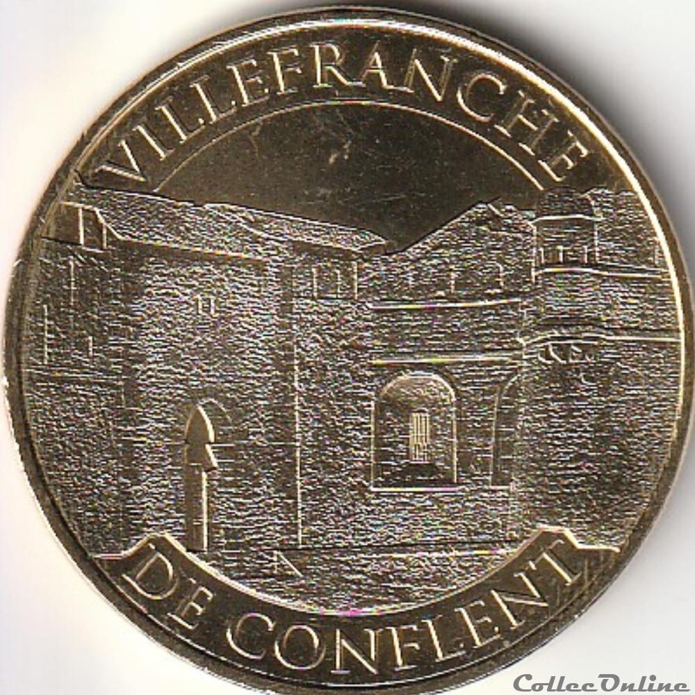 Villefranche de Conflent Pyrénées- orientales monnaie jeton mereaux france villefranche de conflent pyrenees orientales
