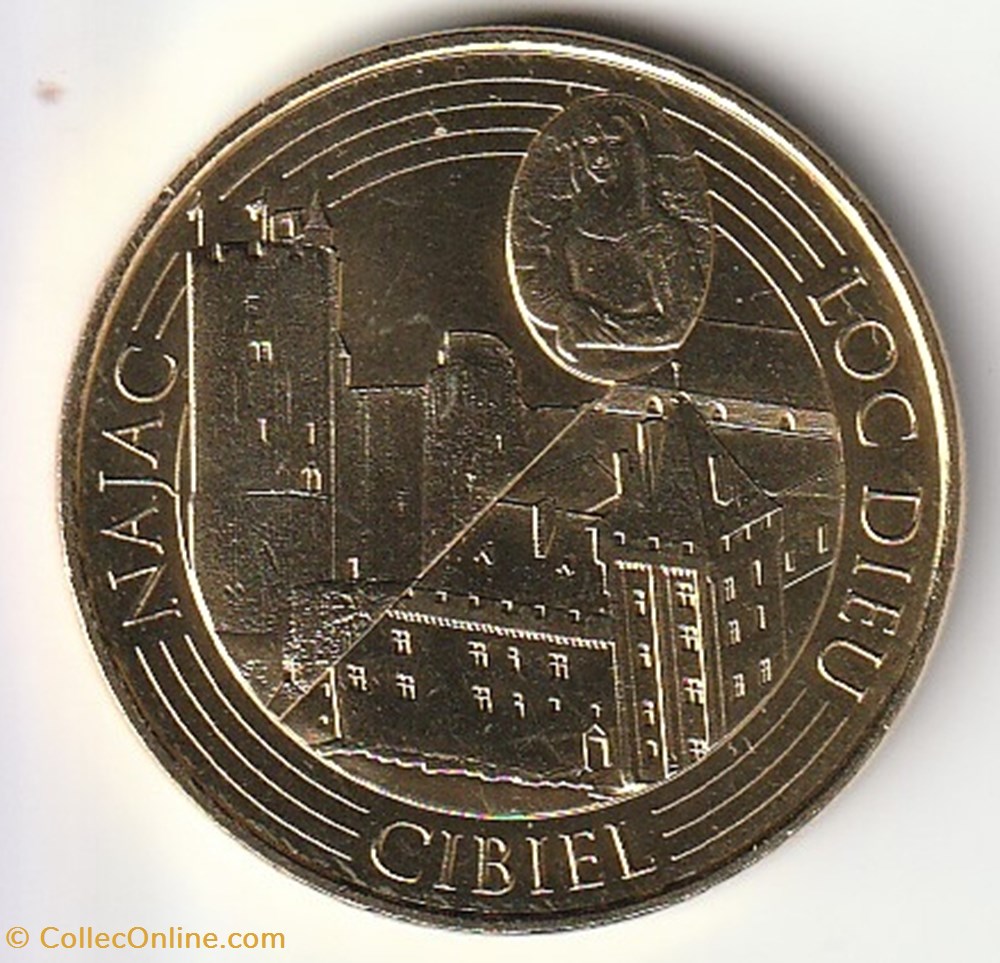 Najac - Loc Dieu - Cibiel monnaie jeton mereaux najac loc dieu cibiel