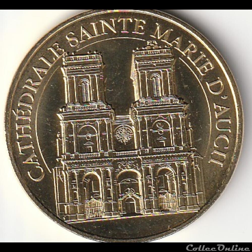 Cathédrale Sainte Marie d'Auch monnaie jeton mereaux france cathedrale sainte marie auch