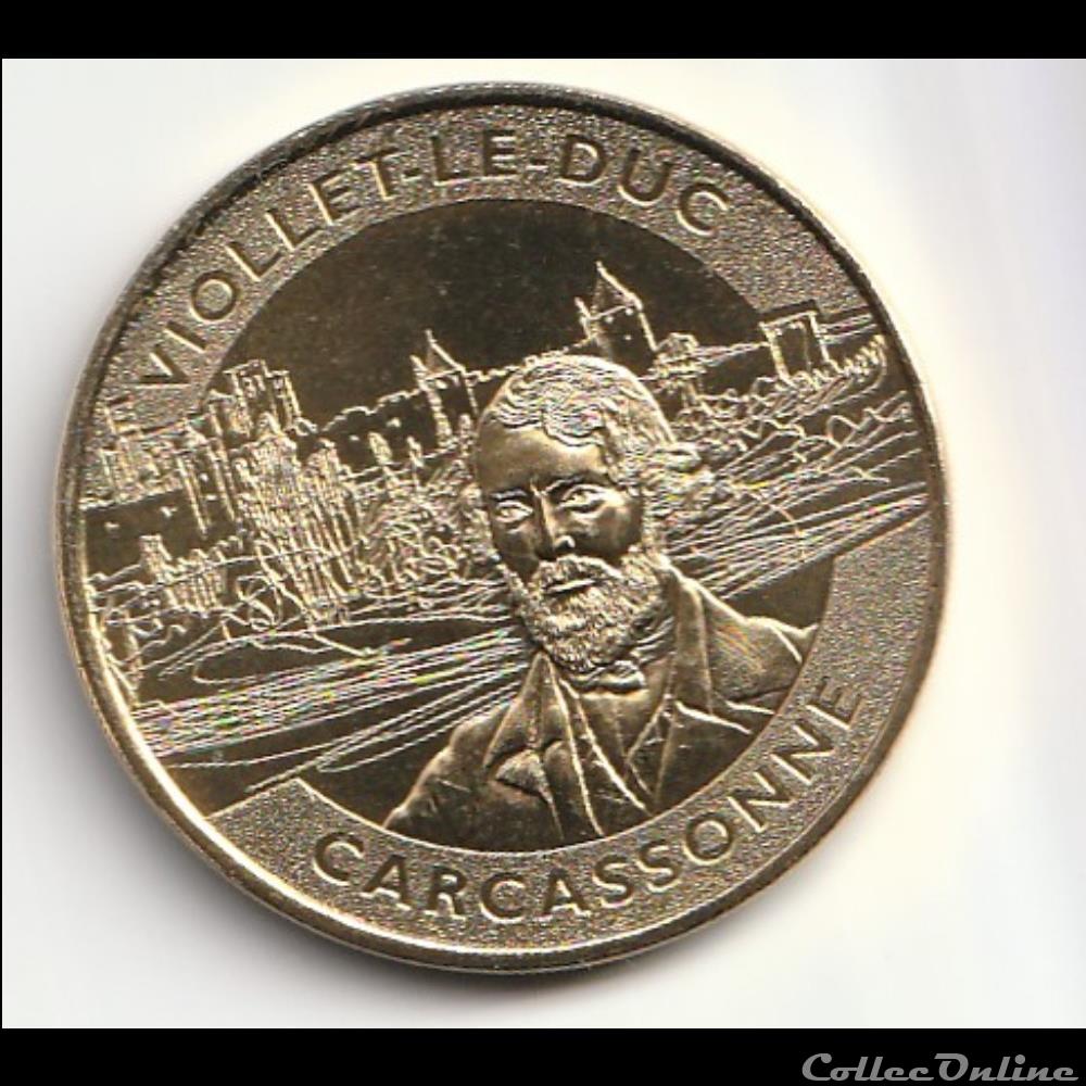 monnaie jeton mereaux france viollet le duc carcassonne