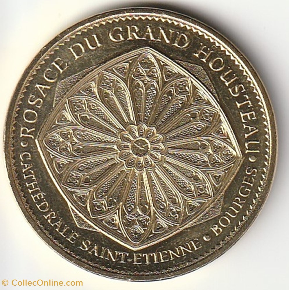 monnaie jeton mereaux rosace du grand housteau cathedrale saint etienne bourges