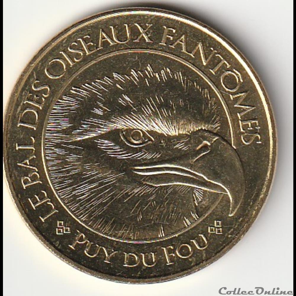 monnaie jeton mereaux france le bal des oiseaux fantome puy du fou