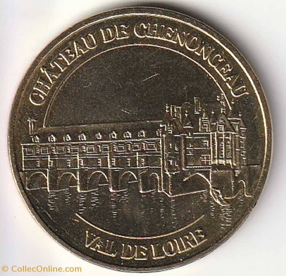 Château de Chenonceau Val de Loire monnaie jeton mereaux chateau de chenonceau val de loire