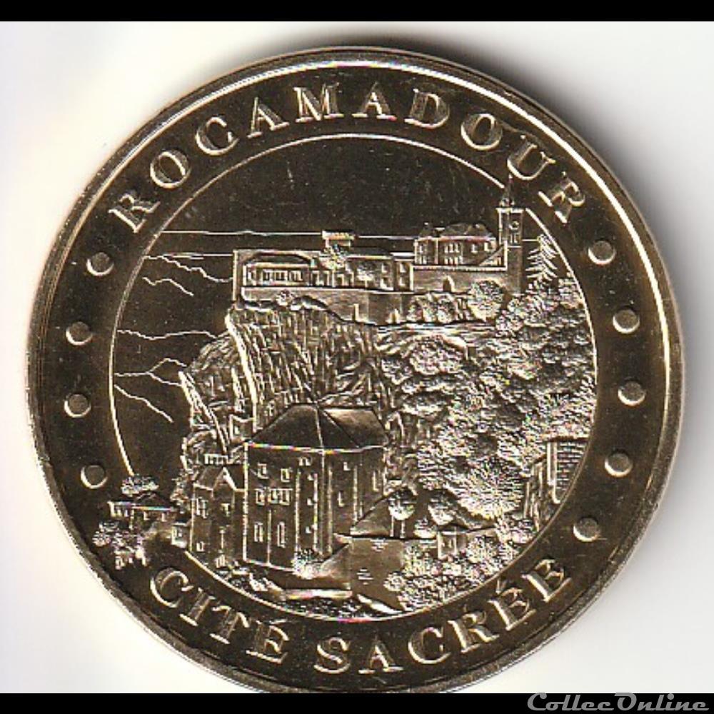 "Rocamadour -Cité sacrée" monnaie jeton mereaux france rocamadour cite sacree