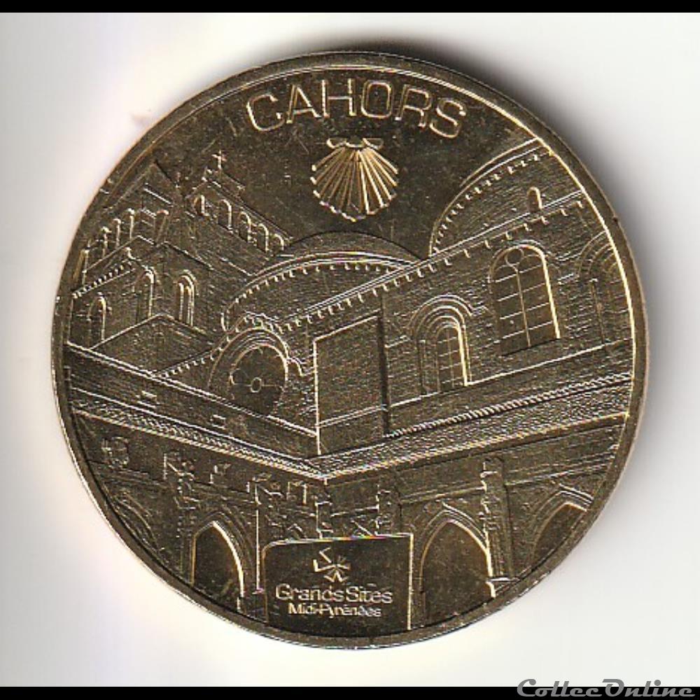 Ville de Cahors grands sites Midi-pyrenées monnaie jeton mereaux france ville de cahors grands sites midi pyrenees