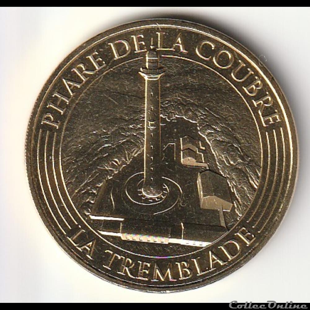 "Phare de la Coubre-La Tremblade" monnaie jeton mereaux france phare de la coubre la tremblade