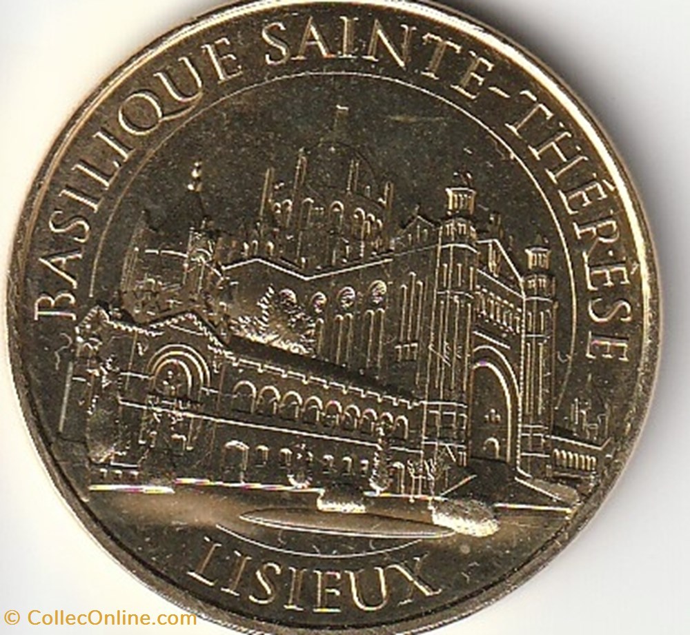 Basilique Sainte- Thérése - Lisieux monnaie jeton mereaux basilique sainte therese lisieux