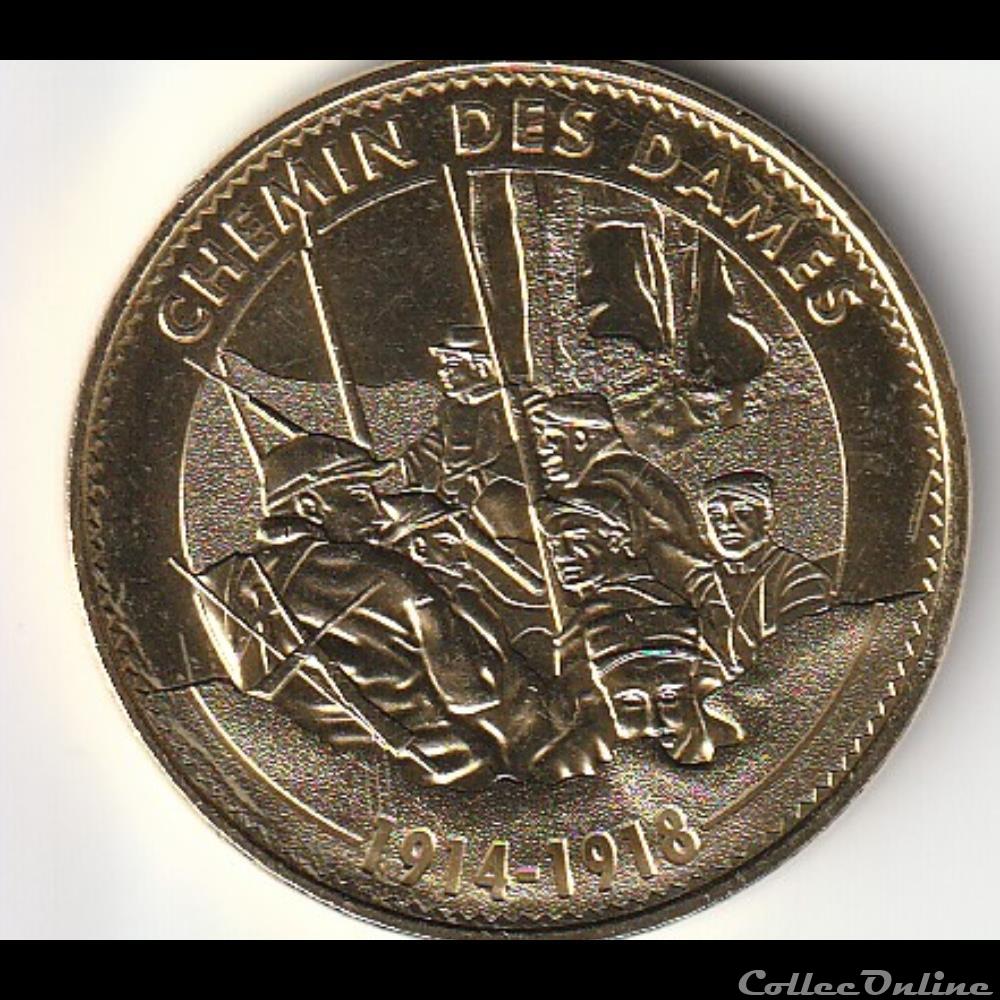monnaie jeton mereaux france chemin des dames 1914 1918