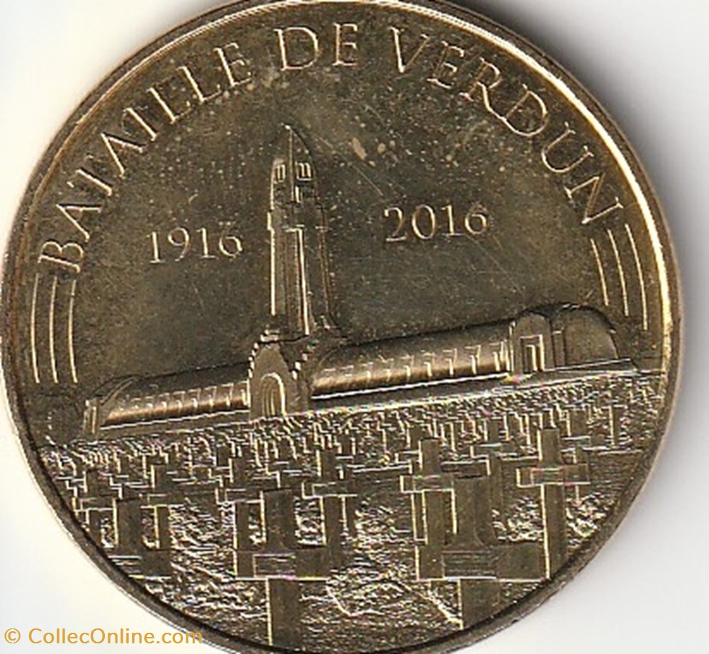 Bataille de Verdun 1916 - 2016 monnaie jeton mereaux bataille de verdun 1916 2016
