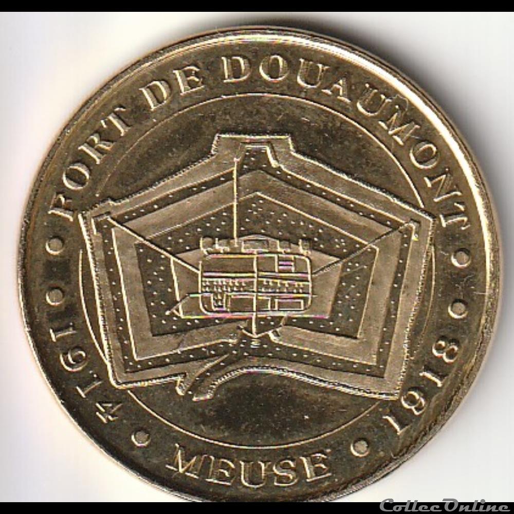Fort de DOUAUMONT 1914-1918 Meuse monnaie jeton mereaux france fort de douaumont 1914 1918 meuse