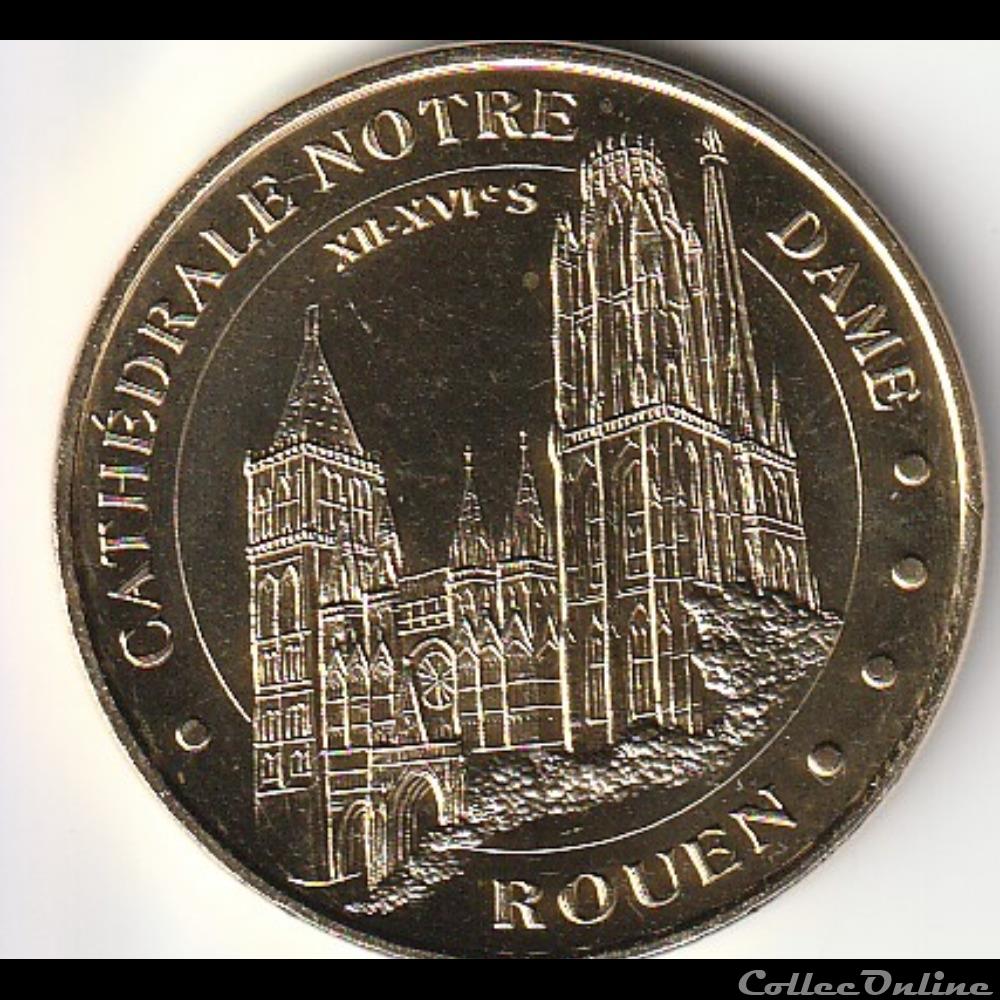 monnaie jeton mereaux france cathedrale notre dame rouen xii xvieme siecle