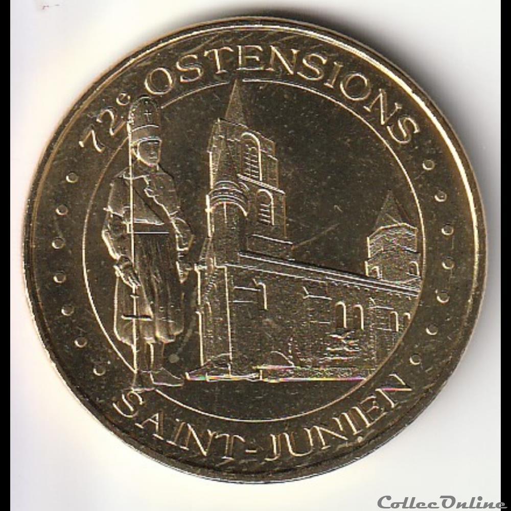 monnaie france 72e ostensions saint junien