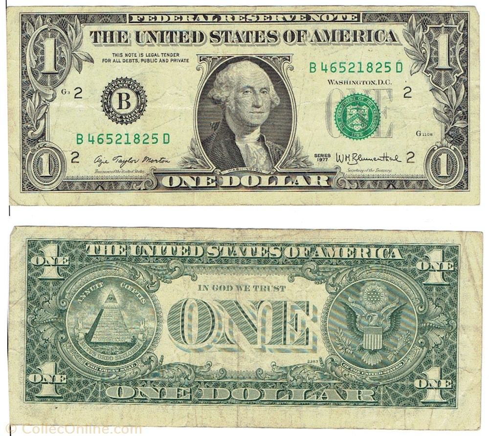 billets du nord amerique etats unis 1 dollar