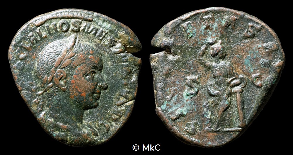 13c Hostilien - Sesterce monnaies antiques a romaines imperiales et republicaines 13c hostilien sesterce