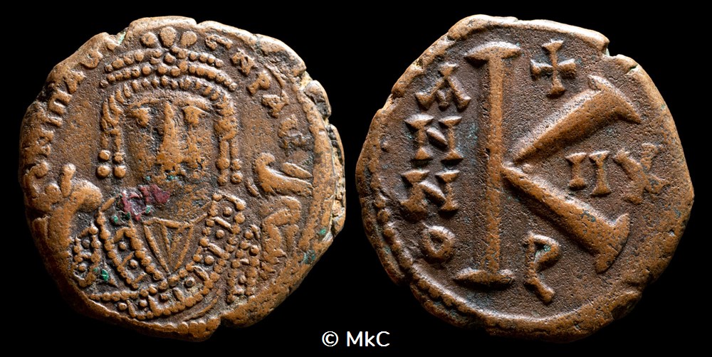 Maurice Tibère 582-602 monnaies byzantines maurice tibere 582 602