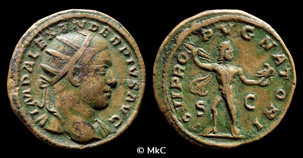 Alexandre Sévère - Dupondius monnaies antiques romaines imperiales et republicaines alexandre severe dupondius
