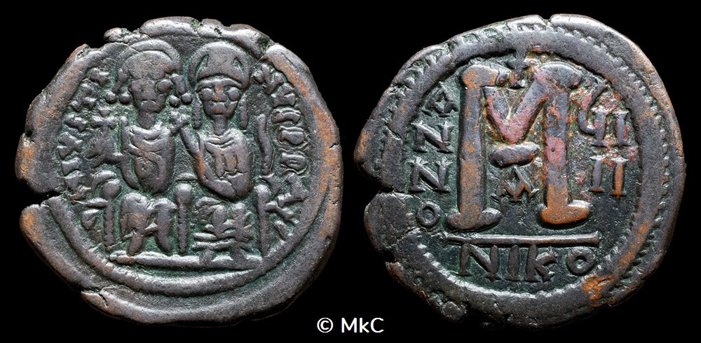 Justin II 565-578 monnaies byzantines a justin ii 565 578
