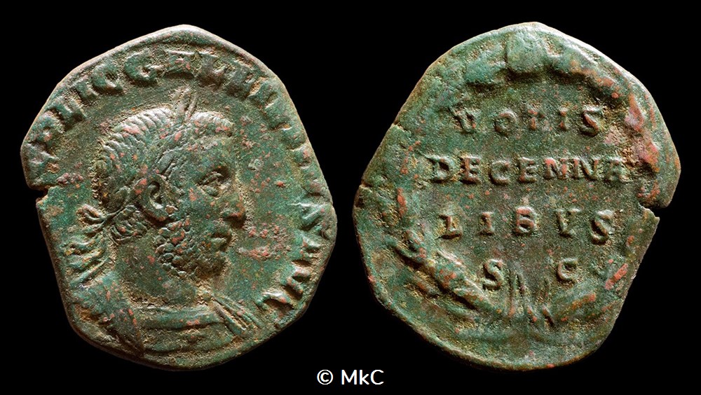 monnaies antiques romaines imperiales et republicaines 18b gallien sesterce