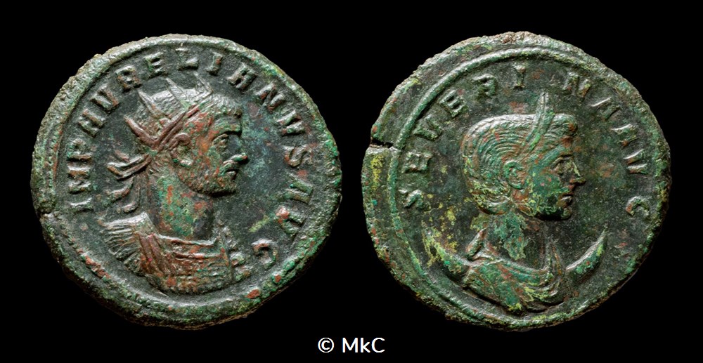 23 Aurélien & Séverine - Dupondius monnaies antiques romaines imperiales et republicaines 23 aurelien severine dupondius