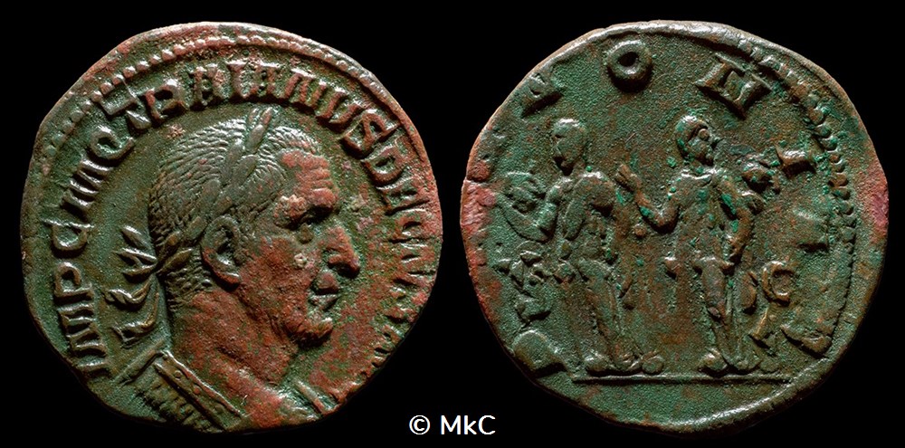 13a - Trajan Dèce - Sesterce monnaies antiques romaines imperiales et republicaines 13a trajan dece sesterce